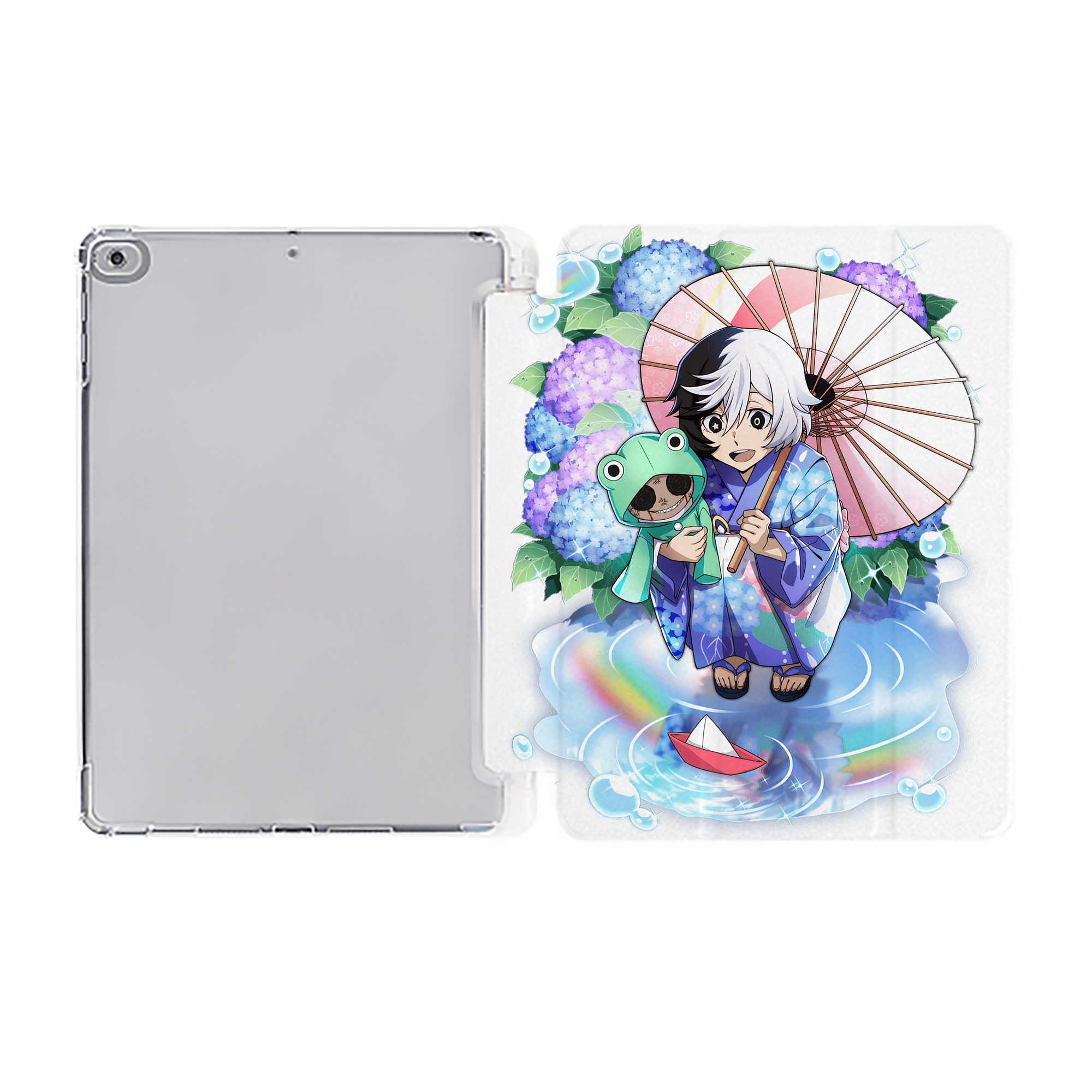 （画像用） 文豪ストレイドッグス Bungo Stray Dogs IPad ケース ペン収納付き 三つ折りスタンド PUレザー×シリコン 対応機種9.5/10.5/10.9インチ